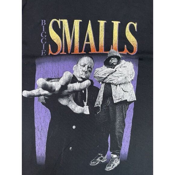 The Notorious BIG Smalls T-shirt Women Small Black Short Sleeve Rap Music - Picture 2 of 5